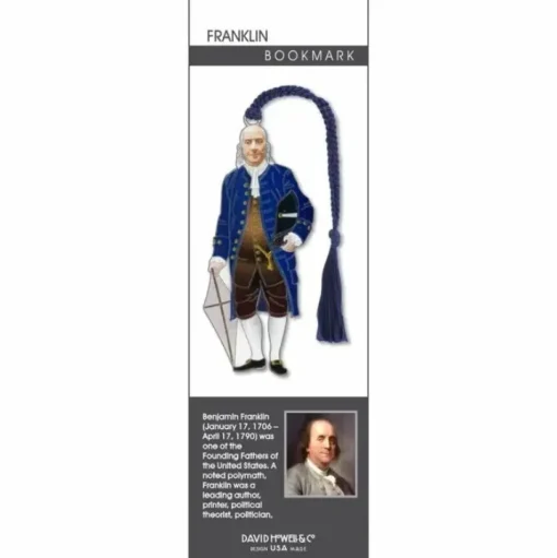 Ben Franklin Metal Bookmark