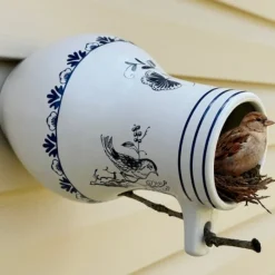 Bird Bottle - Delft Style