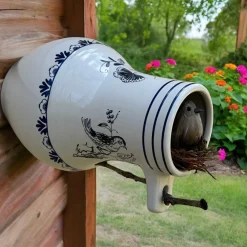 Bird Bottle - Delft Style