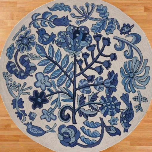 Bloomer Morning - Round Area Rug