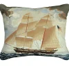 Brig Georgiana Ship Wool Pillow By Michaelian Home