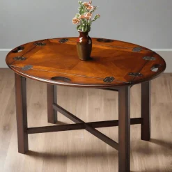 Carlisle Oval Wood Coffee Table- Cherry by Butler Specialty