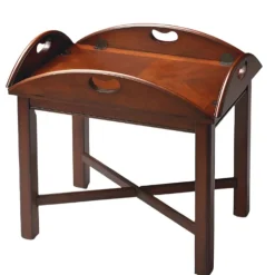 Carlisle Oval Wood Coffee Table- Cherry by Butler Specialty