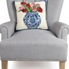 Chinoiserie Tulip Pillow
