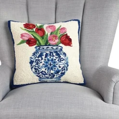 Chinoiserie Tulip Pillow