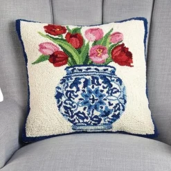 Chinoiserie Tulip Pillow
