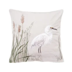 Egret Right Indoor - Outdoor Pillow