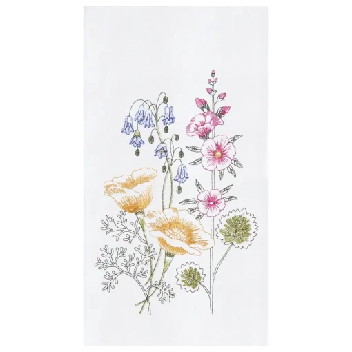 Floral Garden Flour Sack Kitchen Towel