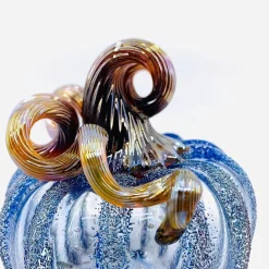Happily Ever After Glass Pumpkin - Squat