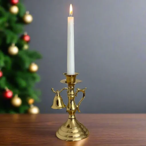 Mount Vernon Brass Candlestick With Snuffer