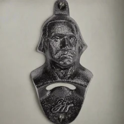 Wall Mounted Bottle Opener - Black Iron