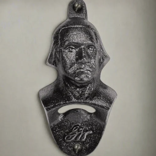Wall Mounted Bottle Opener - Black Iron
